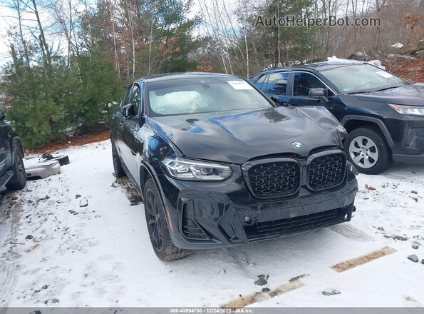 5UX33DT0XS9Y22874 2025 BMW X4 Черный Передняя правая четверть