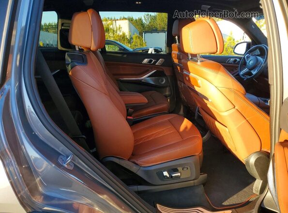 5UX33EM02P9R04545 2023 BMW X7 Charcoal Widok wnętrza z tyłu
