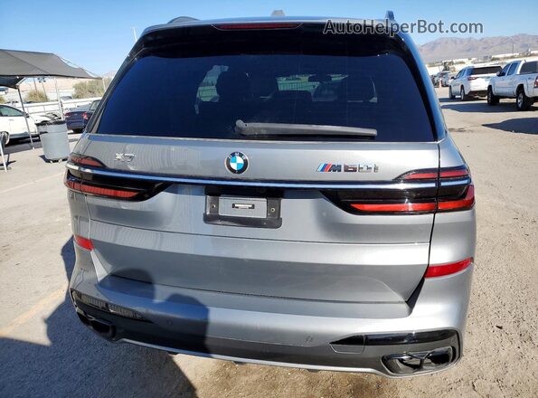 5UX33EM06P9M78231 2023 BMW X7 Silver Rear view