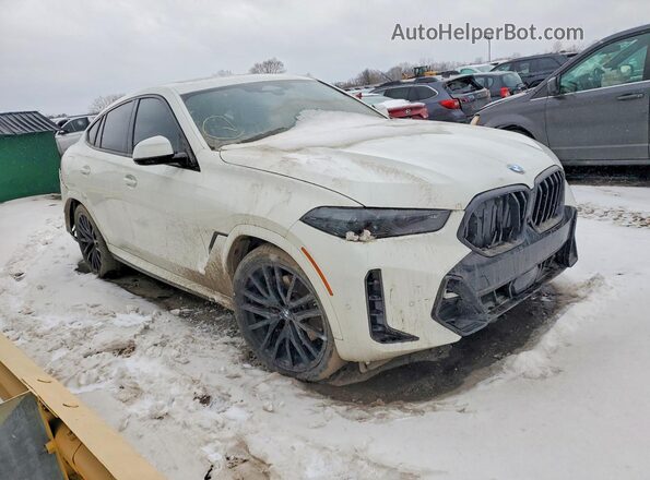5UX33EX01R9S30550 2024 BMW X6 Белый Передняя правая четверть