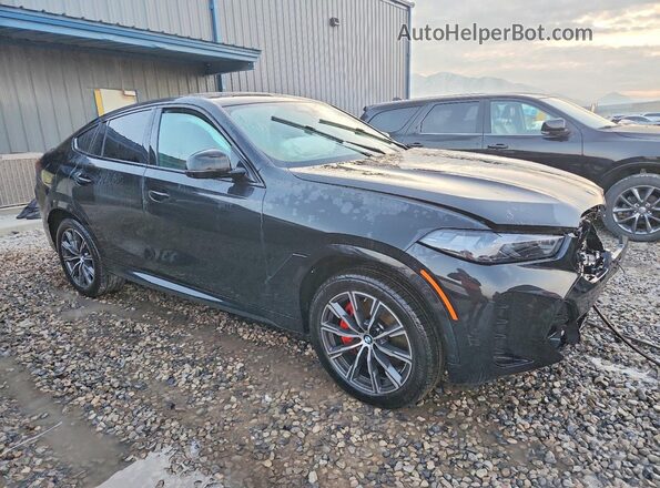 5UX33EX03S9Z38997 2025 BMW X6 Черный Передняя правая четверть