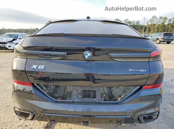 5UX33EX06R9S66847 2024 BMW X6 Black Vista trasera