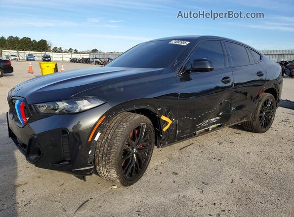 5UX33EX06R9S66847 2024 BMW X6 Black Vista tres cuartos delantera izquierda