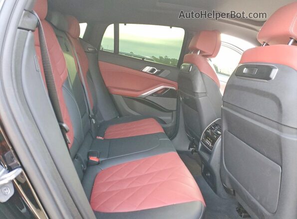 5UX33EX06R9S66847 2024 BMW X6 Black Vista interior trasera