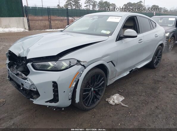 5UX33EX06S9X72426 2025 BMW X6 Серый Передняя левая четверть