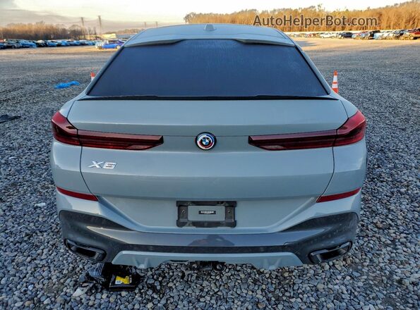 5UX33EX08R9S29797 2024 BMW X6 Silver Widok z tyłu