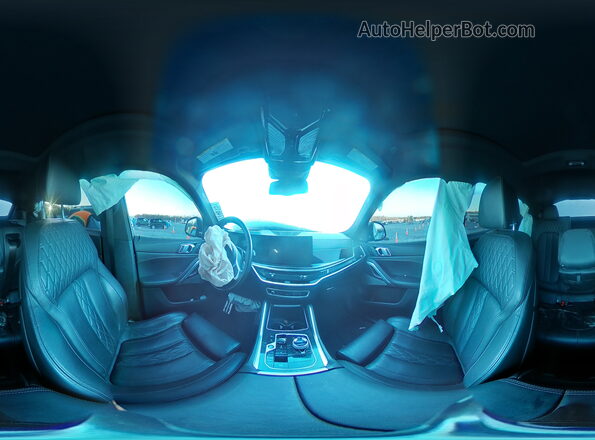 5UX33EX08R9S29797 2024 BMW X6 Silver Widok naklejki z numerem VIN