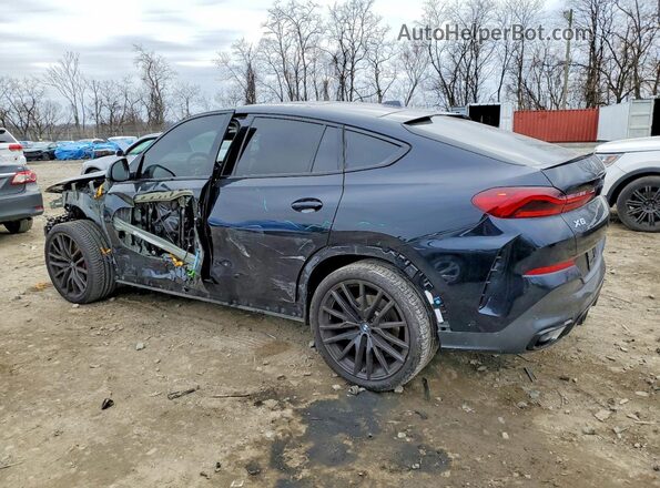 5UX33EX08R9U79072 2024 BMW X6 Черный Задняя левая четверть
