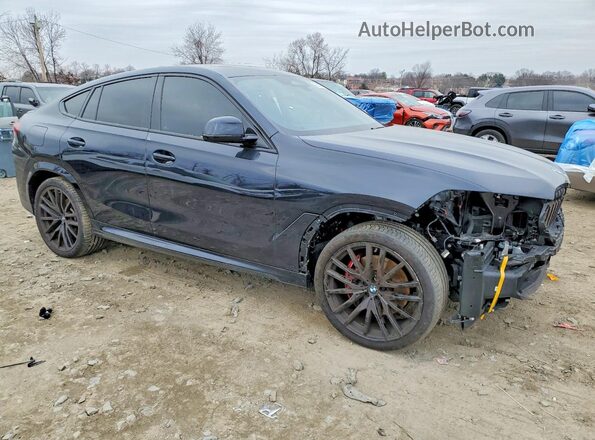5UX33EX08R9U79072 2024 BMW X6 Черный Передняя правая четверть