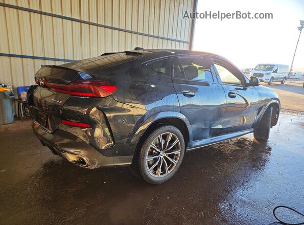 5UX33EX08S9W74479 2025 BMW X6 Черный Задняя правая четверть