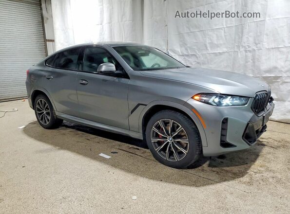 5UX33EX08S9Z39305 2025 BMW X6 Серый Передняя правая четверть