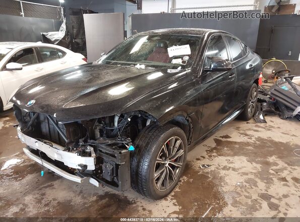 5UX33EX0XR9T80883 2024 BMW X6 Black Передня ліва чверть