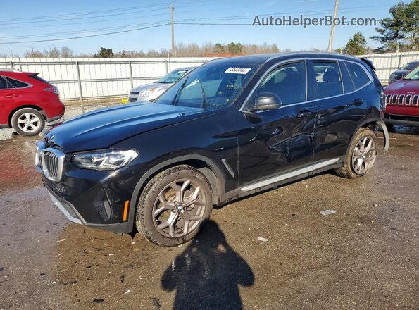 5UX43DP00P9N75368 2023 BMW X3 Black Przód lewy