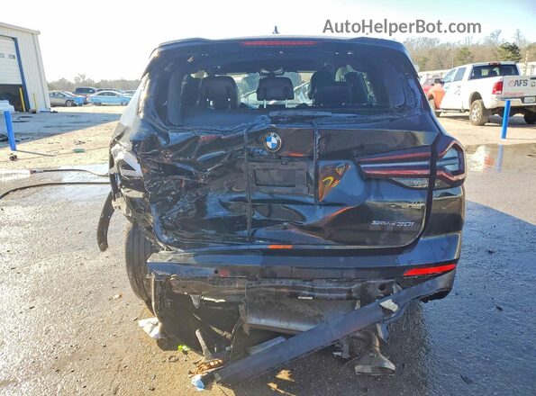 5UX43DP00P9N75368 2023 BMW X3 Black Widok z tyłu