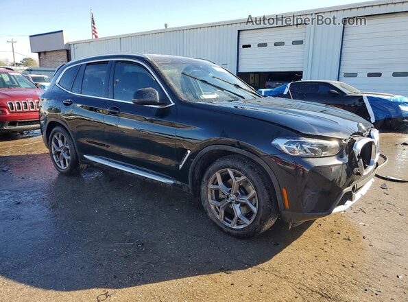 5UX43DP00P9N75368 2023 BMW X3 Black Przód prawy