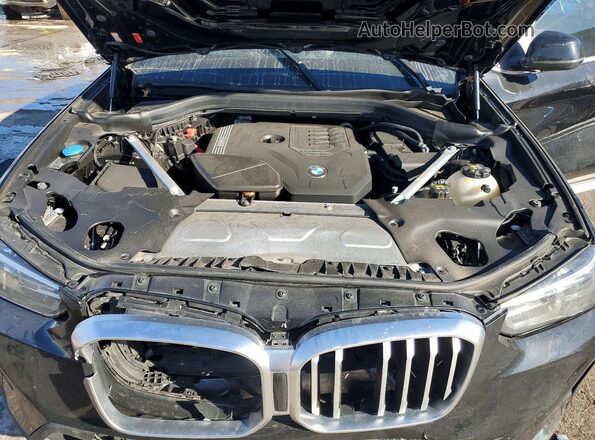 5UX43DP00P9N75368 2023 BMW X3 Black Widok komory silnika