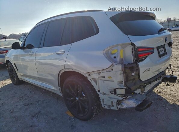 5UX43DP00P9P34048 2023 BMW X3 White Trasero izquierdo