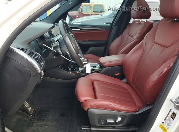 5UX43DP01N9K05852 2022 BMW X3 White წინა სალონის ხედი