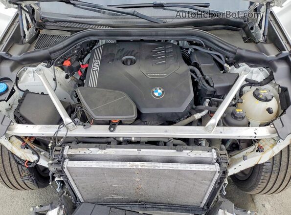 5UX43DP01N9K05852 2022 BMW X3 White ძრავის განყოფილების ხედი