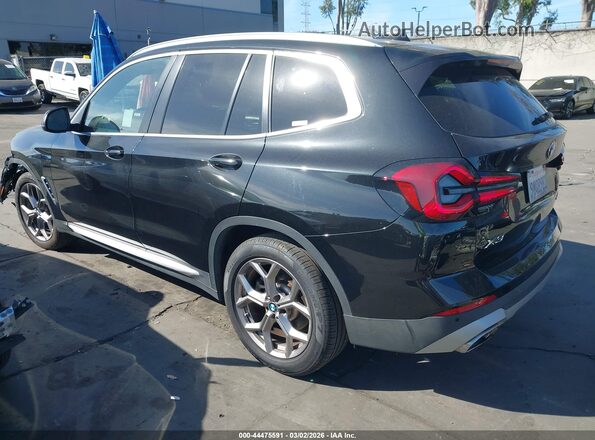 5UX43DP01N9M51588 2022 BMW X3 Черный Задняя левая четверть
