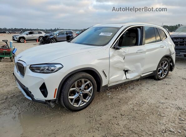 5UX43DP02R9W89858 2024 BMW X3 Белый Передняя левая четверть