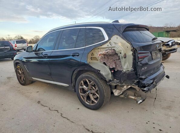 5UX43DP06N9M09594 2022 BMW X3 Черный Задняя левая четверть