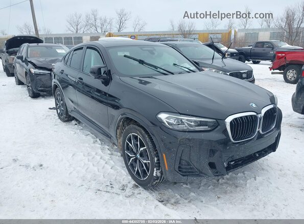 5UX43DT00P9P47145 2023 BMW X4 Черный Передняя правая четверть