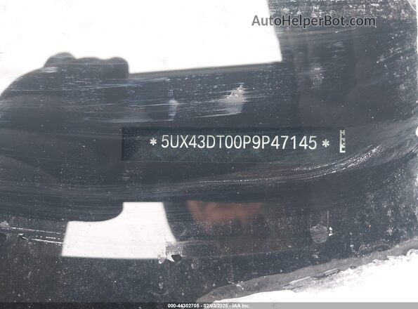 5UX43DT00P9P47145 2023 BMW X4 Черный Вид подкапотного пространства