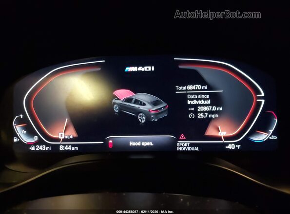 5UX43DT01N9K09437 2022 BMW X4 Black Vista de los asientos traseros