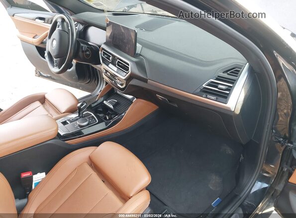 5UX43DT02P9P23848 2023 BMW X4 Black Вид салону спереду