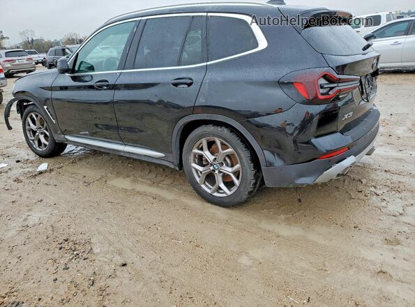 5UX53DP00P9S19524 2023 BMW X3 Черный Задняя левая четверть