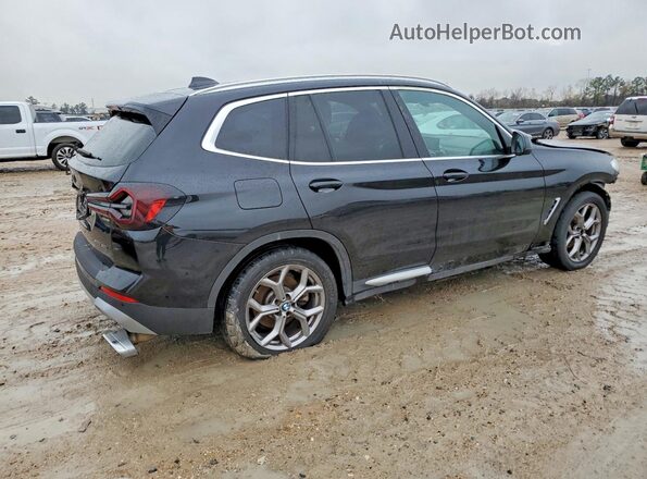 5UX53DP00P9S19524 2023 BMW X3 Черный Задняя правая четверть