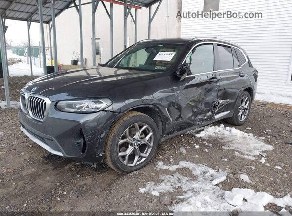 5UX53DP00R9W05461 2024 BMW X3 Blue Դիմացի տեսք