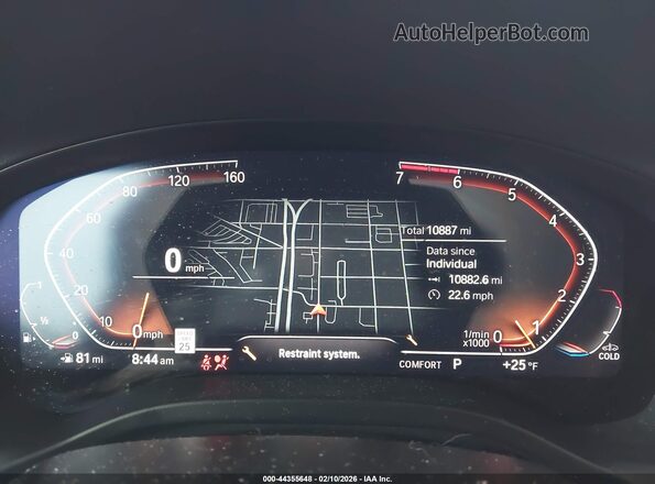 5UX53DP00R9W05461 2024 BMW X3 Blue Հետևի նստատեղերի տեսք