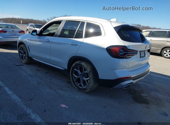 5UX53DP01N9K43683 2022 BMW X3 Белый Задняя левая четверть