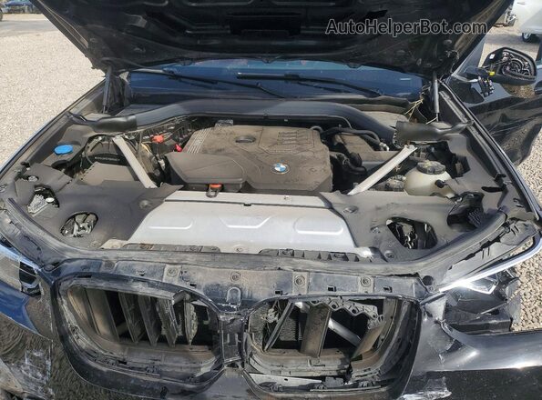 5UX53DP02P9R81463 2023 BMW X3 Black Вид підкапотного простору