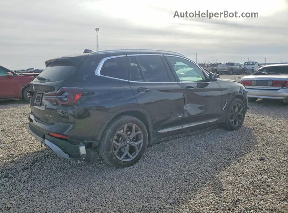 5UX53DP02P9R81463 2023 BMW X3 Black Задня права чверть