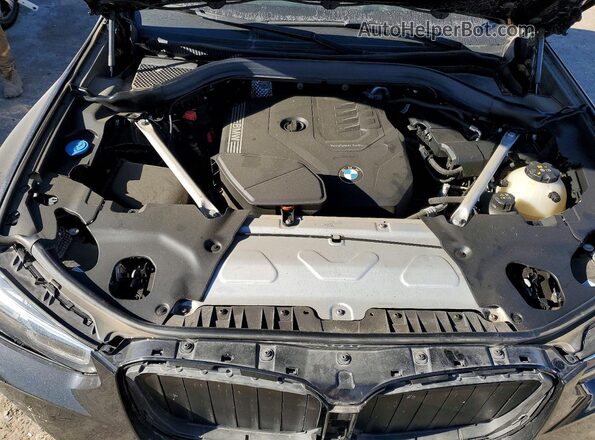 5UX53DP02P9S00120 2023 BMW X3 Black Вид задньої частини салону