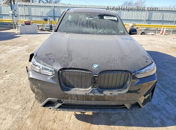 5UX53DP02P9S00120 2023 BMW X3 Black Вид спереду