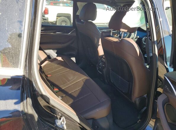 5UX53DP02P9S00120 2023 BMW X3 Black Вид задніх сидінь