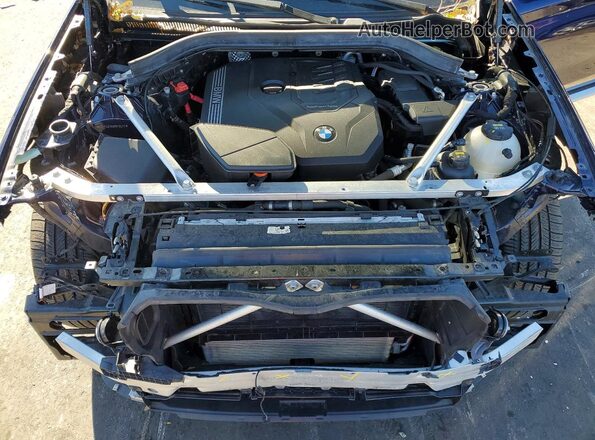 5UX53DP03N9N15523 2022 BMW X3 Синий Вид подкапотного пространства