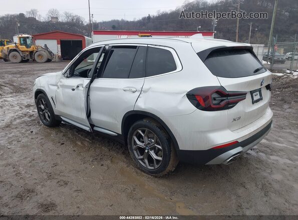 5UX53DP05N9M26195 2022 BMW X3 Белый Задняя левая четверть