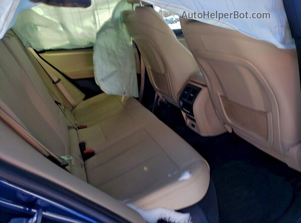 5UX53DP06N9K92412 2022 BMW X3 Синий Вид задних сидений