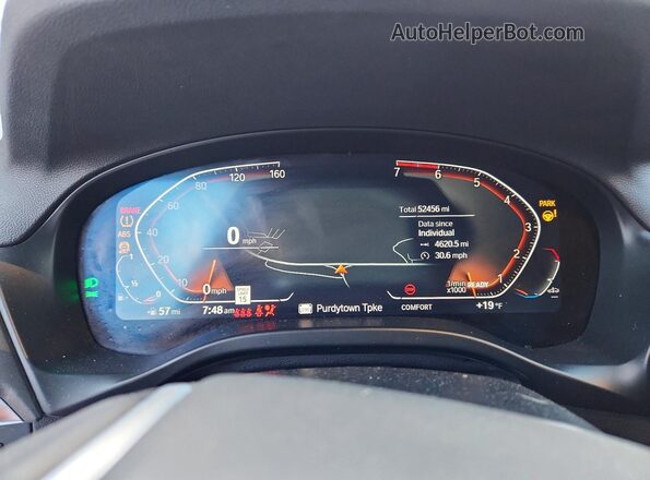 5UX53DP07P9S79784 2023 BMW X3 Белый Вид щитка приборов