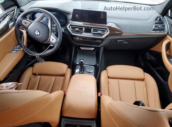 5UX53DP07R9V42309 2024 BMW X3 White Вид панелі приладів