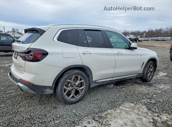 5UX53DP07R9V42309 2024 BMW X3 White Задня права чверть