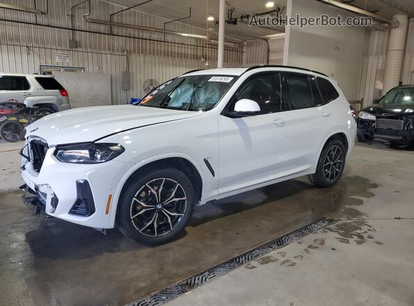 5UX53DP09P9P03918 2023 BMW X3 White Vista tres cuartos delantera izquierda