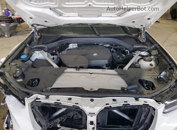 5UX53DP09P9P03918 2023 BMW X3 White Vista del compartimento del motor
