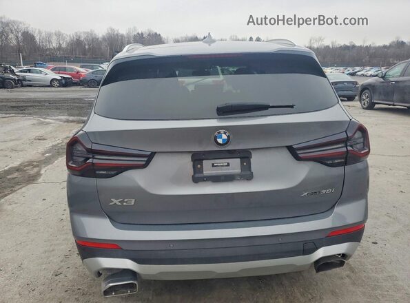 5UX53DP09P9R93898 2023 BMW X3 Silver Вид ззаду