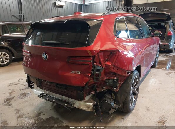 5UX53GP03S9Y61200 2025 BMW X3 Красный Вид спереди